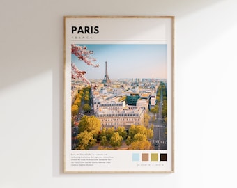Paris Print | Paris France Poster | Paris Eiffel Tower Wall Art | Paris Europe Travel Print | Paris Photo Artwork | P #053