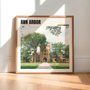 Ann Arbor Print | Ann Arbor Michigan Poster | Ann Arbor Wall Art | University of Michigan | Ann Arbor MI Photography | P #068