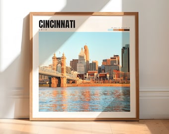 Cincinnati Print | Cincinnati Ohio Poster | Cincinnati Wall Art | Cincinnati Photography | Cincinnati Decor | Cincinnati Artwork | P #070