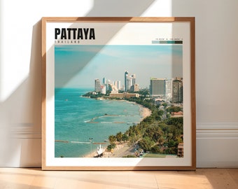 Pattaya Wall Art | Pattaya Thailand Poster | Pattaya Poster | Pattaya Wall Print | Thailand Photo | Pattaya Decor | P #309