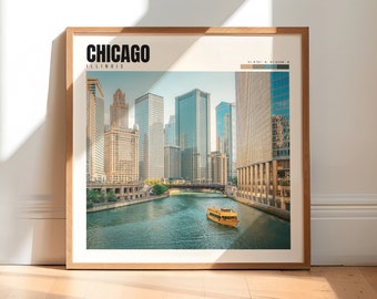 Chicago Wall Print | Chicago Decor | Chicago Photography | Chicago Artwork | Chicago Poster | Chicago Wall Art | Chicago Gifts | P #248