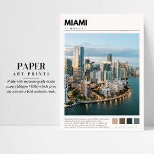 Miami Print | Miami Florida Poster | Miami Wall Art | Miami Photo | Miami Photography | Miami Florida Decor | P #157 Bild 3