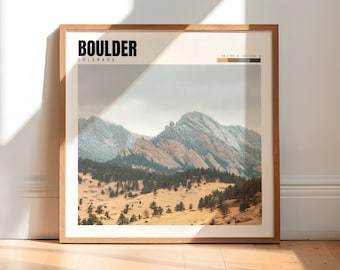 Boulder Print | Boulder Colorado Poster | Boulder Wall Art | Boulder Decor | Boulder Photography | Boulder Artwork | P #056