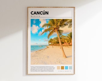Cancun Print | Cancun Mexico Poster | Mexico Beach Travel Wall Art | Cancun Photo | Cancun Photography | P #147