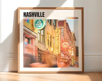 Nashville Wall Art | Nashville Tennessee Poster | Nashville Photography | Nashville Home Decor | Nashville Wall Print | P #213