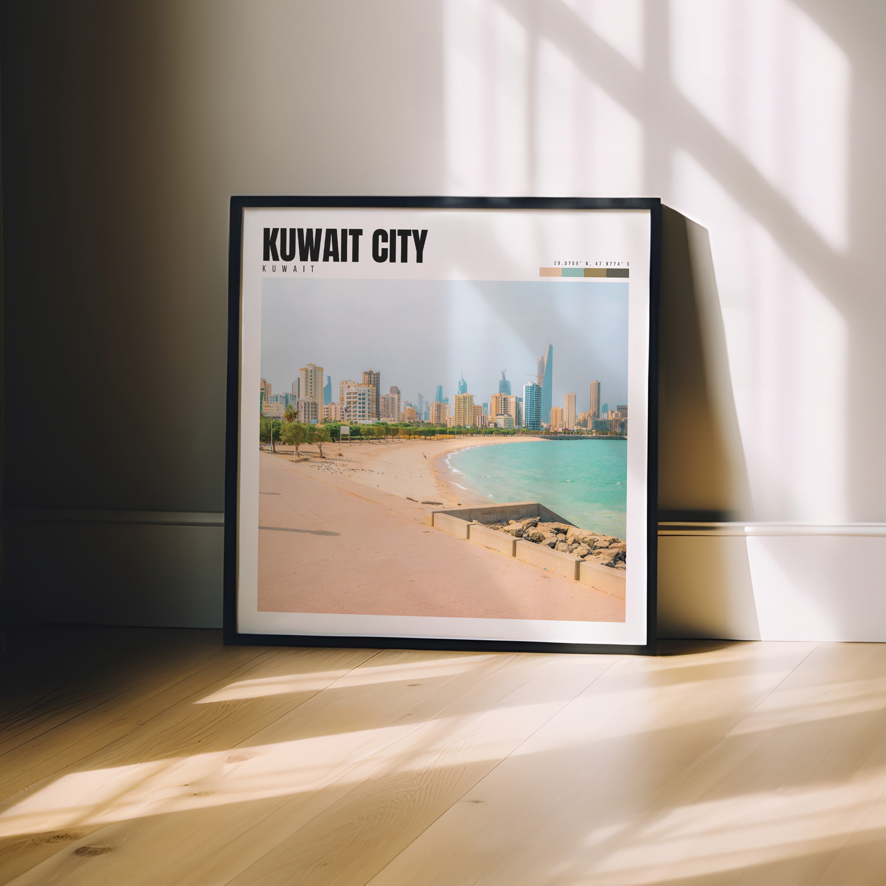 Kuwait Decor Kuwait City Print | Kuwait City Wall Art | Kuwait Poster | Kuwait ...