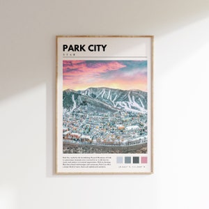 Park City Utah Print | Park City Photo Poster | Park City Wall Art | Utah Home Decor | P #025