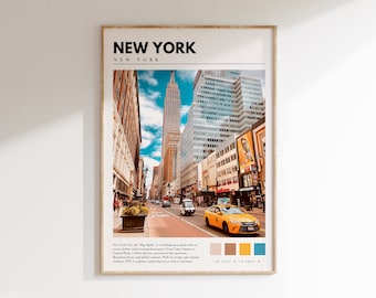 NYC Art Print | New York City Manhattan Wall Art | New York City Poster | New York City Photo | New York Wall Decor | P #056