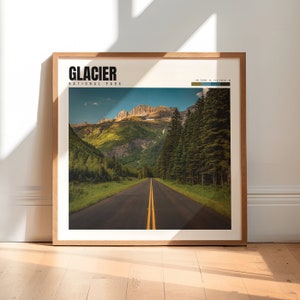 Glacier National Park Poster | Glacier Montana Wall Art | Glacier NP Poster | Glacier National Park Print | Glacier Photography | P #243