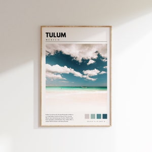 Tulum Print | Tulum Mexico Poster | Tropical Mexico Travel Wall Art | Tulum Photo | Tulum Mexico Artwork | P #094