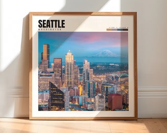Seattle Print | Seattle Washington Poster | Seattle Photo | Seattle WA Decor | Seattle Photography | Seattle Wall Art | P #223