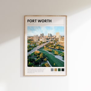 Fort Worth Print | Fort Worth Dallas Texas Poster | Fort Worth Photo Wall Art | Fort Worth Artwork | P #035