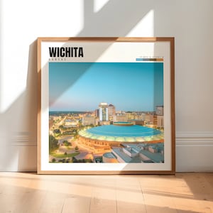 Wichita Wall Print | Wichita Kansas Poster | Wichita Wall Art | Wichita Photo | Wichita Artwork | Wichita Photography | P #329