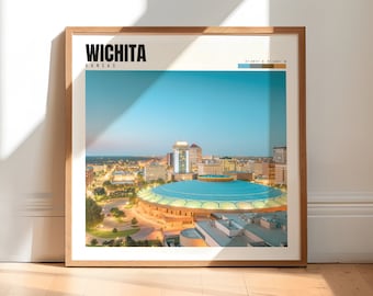 Wichita Wall Print | Wichita Kansas Poster | Wichita Wall Art | Wichita Photo | Wichita Artwork | Wichita Photography | P #329