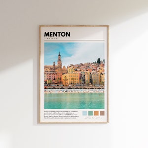 Menton Print | Menton France Poster | French Wall Art | France Photo | Menton Photography | P #158