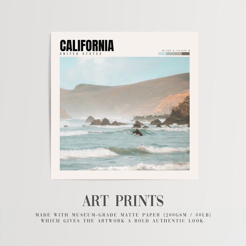 a magazine cover with a picture of a beach