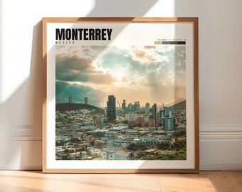 Monterrey Print | Monterrey Mexico Poster | Monterrey Wall Art | Monterrey Photo | Monterrey Decor | Monterrey MX Artwork | P #299