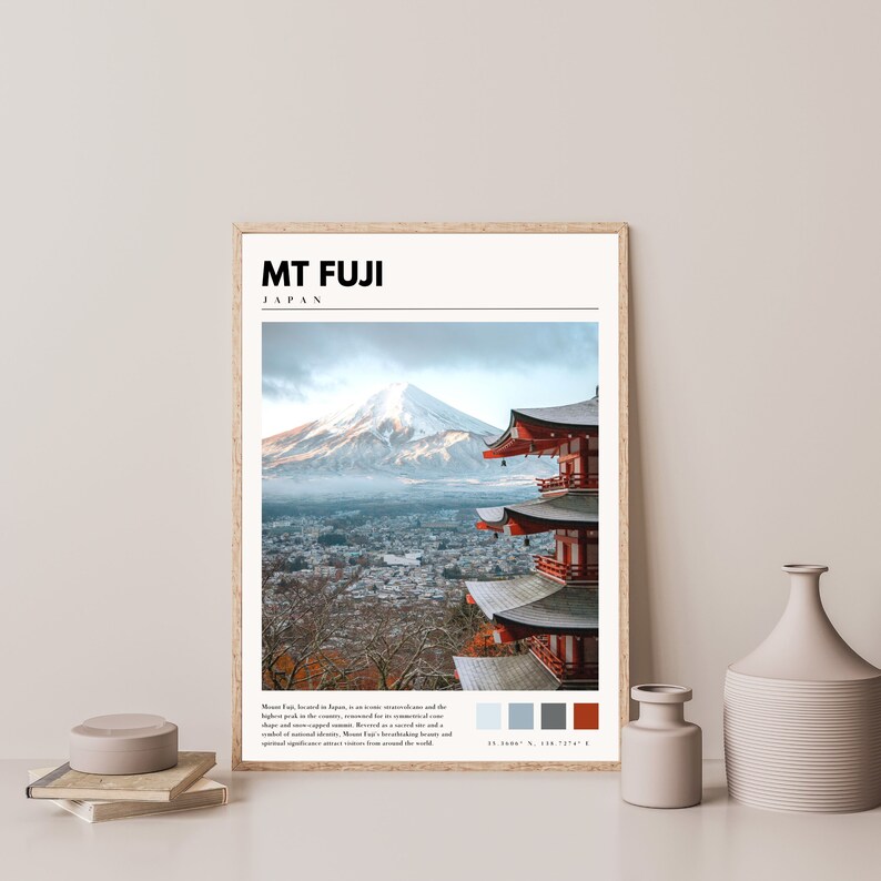 Mt Fuji Print Mount Fuji Japan Poster Mt Fuji Photography Mt Fuji Wall ...