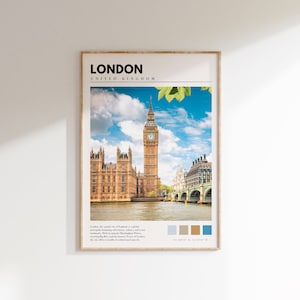 London Print | London UK Wall Art | Big Ben London Poster | United Kingdom Photo Print | London Wall Decor | P #065