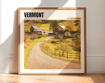 Vermont Wall Print | Vermont Wall Art | Vermont Photography | Vermont Poster | Vermont Decor | Vermont Artwork | P #207