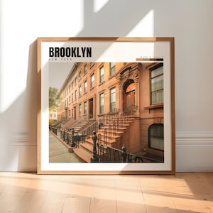 Brooklyn Wall Art | Brooklyn Poster | Brooklyn New York Print | Brooklyn NYC Decor | Brooklyn Artwork | Brooklyn Photo | P #261