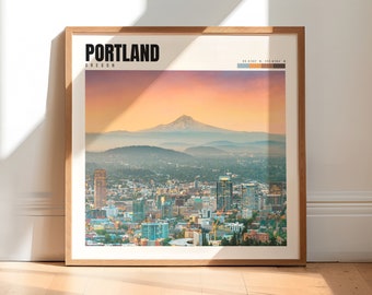 Portland Print | Portland Oregon Poster | Portland Wall Art | Portland Photography | Portland Decor | Portland Artwork Gift | P #046