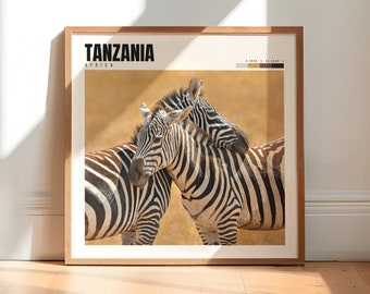 Tanzania Print | Tanzania Africa Poster | Tanzania Wall Art | Tanzania Decor | Tanzania Artwork | Tanzania Gift | P #164