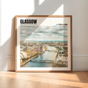 Glasgow Wall Print | Glasgow UK Wall Art | Glasgow United Kingdom Decor | Glasgow Photo | Glasgow Artwork | Glasgow Gift | P #281