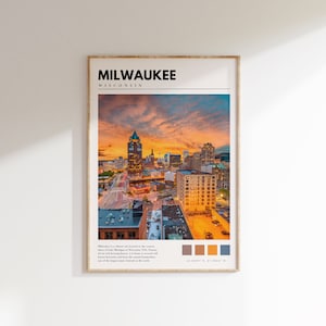 Milwaukee Wall Print | Milwaukee Photo Poster | Milwaukee Wisconsin Wall Art | Milwaukee Photography | P #196