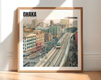 Dhaka Print | Dhaka Bangladesh Poster | Dhaka Wall Art | Dhaka Decor | Dhaka Photo | Dhaka Artwork | Dhaka Photography | P #272
