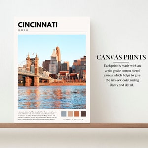 Cincinnati Print | Cincinnati Ohio Poster | Cincinnati Wall Art | Cincinnati City Photo | Ohio Home Decor | P #139 image 5