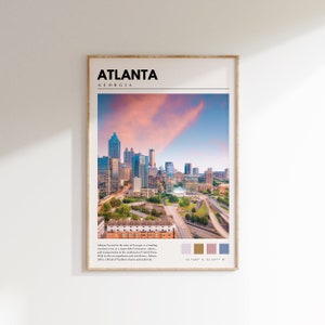 Atlanta Print | Atlanta Georgia Poster | Atlanta Wall Art | ATL Photography | Atlanta Photo Art | P #100