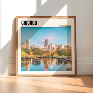 Chicago Wall Art | Chicago Poster | Chicago Illinois Print | Chicago Photo | Chicago Home Decor | Chicago Artwork | P #247