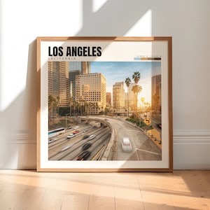 Los Angeles Print | Los Angeles Poster | Los Angeles Wall Art | California Decor | Los Angeles Artwork Gift | P #002