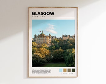 Glasgow Print | Glasgow Scotland Poster | Scotland Wall Art | Glasgow Photo | Glasgow Photography | P #151