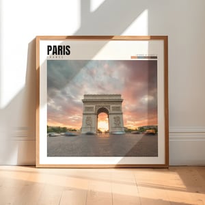 Paris Poster | Paris France Wall Art | Arc De Triomphe Photo | Paris Photography | Paris Print | Paris Artwork | Paris Travel Gift | P #308
