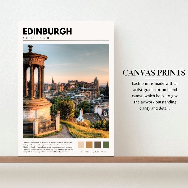 Edinburgh Print | Edinburgh Scotland Poster | Scotland Wall Art | Edinburgh Castle Photo | Scotland Photography | P #154 image 4