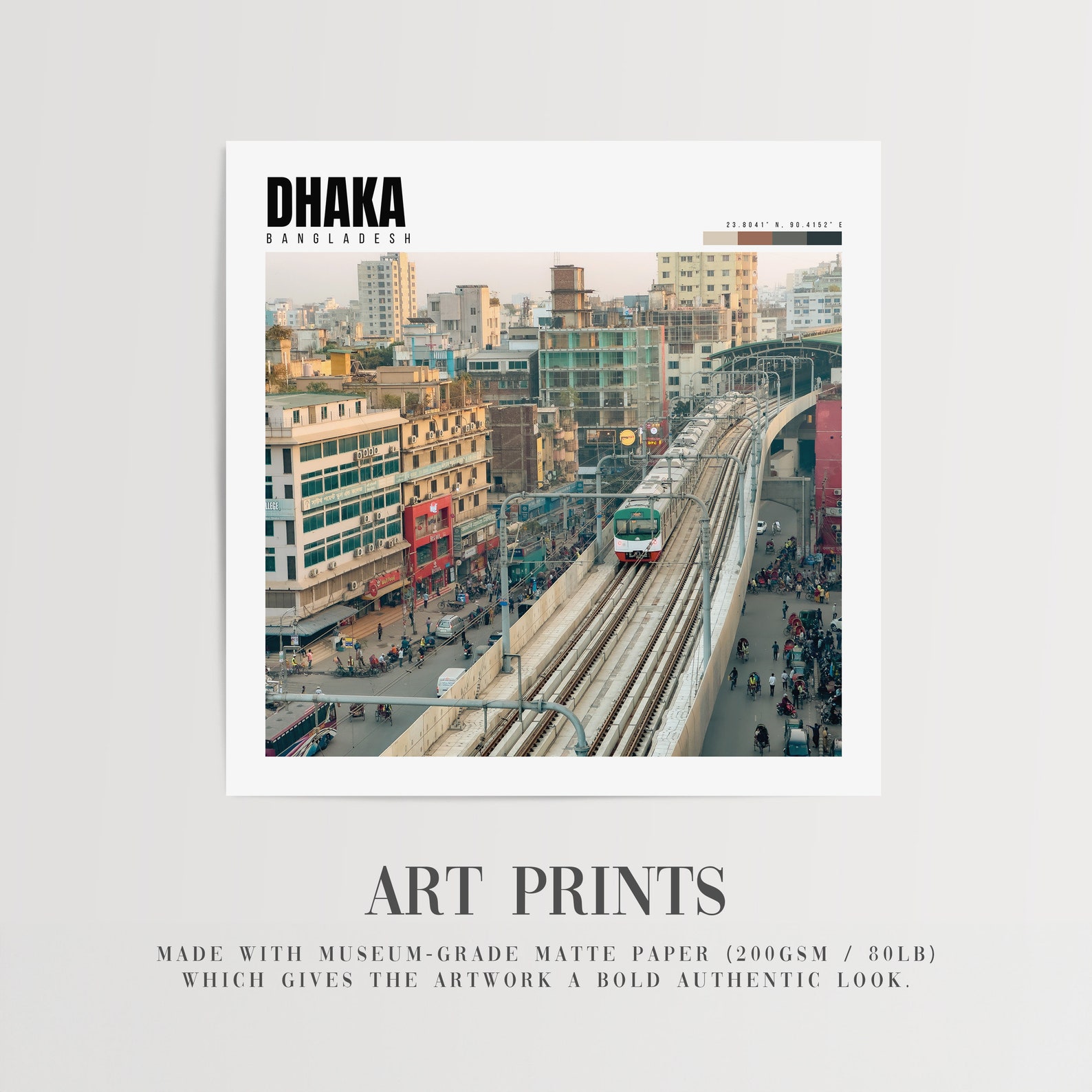 Dhaka Print | Dhaka Bangladesh Poster | Dhaka Wall Art | Dhaka Decor ...