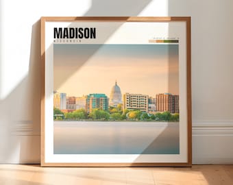 Madison Print | Madison Wisconsin Poster | Madison Wall Art | Madison Decor | Madison Artwork | Madison Photo | Madison WI | P #495