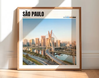 Sao Paulo Wall Art | Sao Paulo Brazil Poster | Sao Paulo Print | Sao Paulo Photo | Sao Paulo Artwork | Sao Paulo Wall Decor | P #317