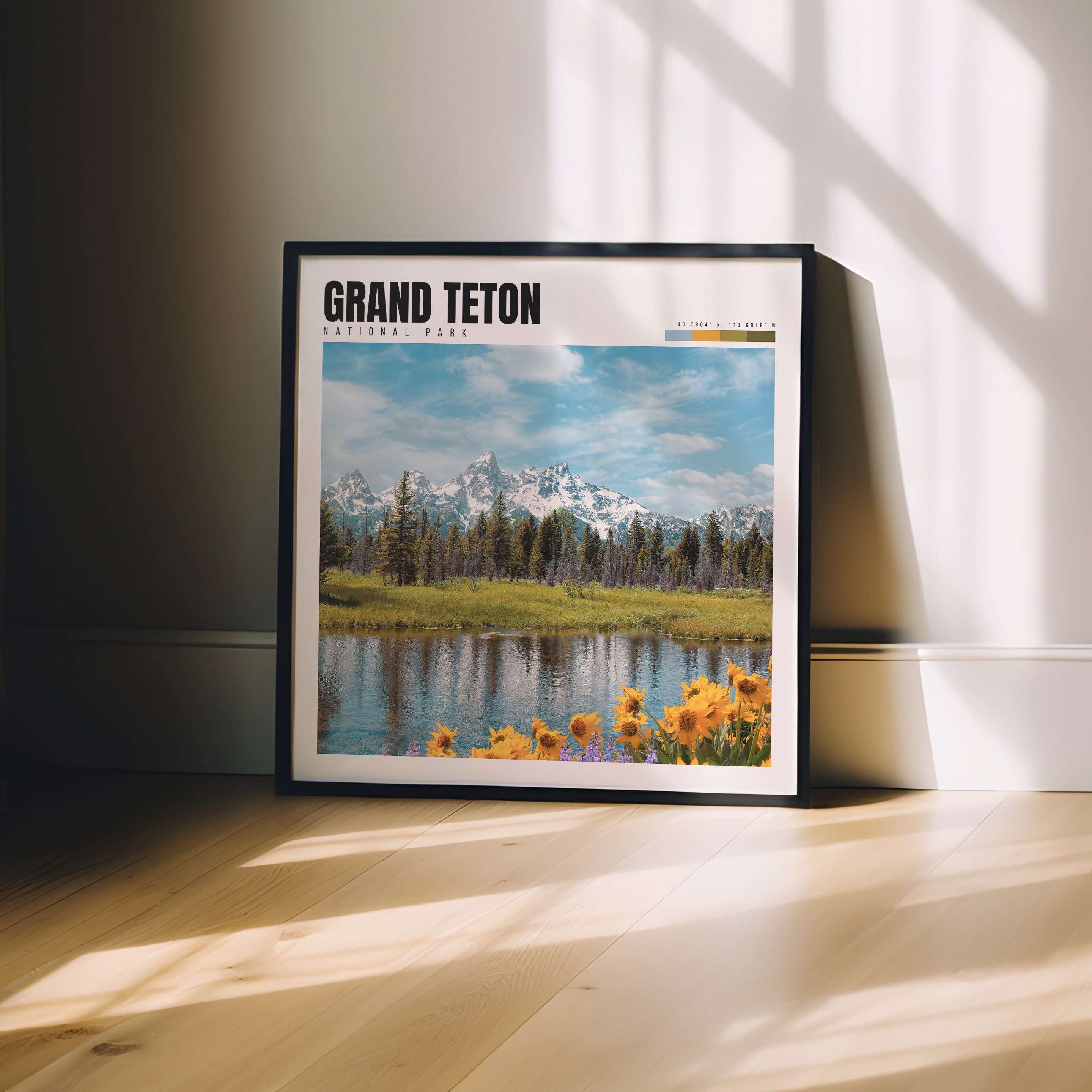 Grand Teton Print | Grand Teton National Park Poster | Grand Teton Wall ...