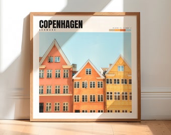 Copenhagen Print | Copenhagen Denmark Poster | Copenhagen Wall Art | Copenhagen Artwork | Copenhagen Decor | P #074