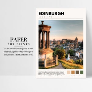 Edinburgh Print | Edinburgh Scotland Poster | Scotland Wall Art | Edinburgh Castle Photo | Scotland Photography | P #154 image 3