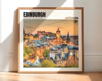 Edinburgh Print | Edinburgh Scotland Poster | Edinburgh UK Wall Art | Edinburgh Photo | Edinburgh United Kingdom Artwork | P #277