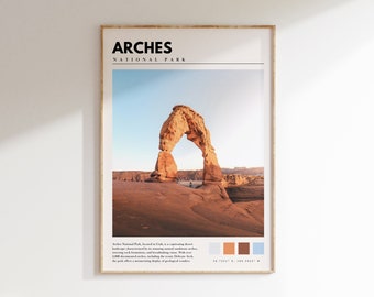 Arches National Park Print | Arches Utah Wall Art | Arches Photography Print | Arches United States Poster | P #002