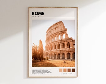 Rome Italy Print | Colosseum Italy Wall Art | Rome Italy Poster | Rome Photo Artwork | Rome Travel Print | P #050
