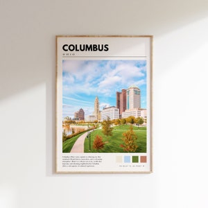 Columbus Ohio Print | Columbus Photo Wall Art | Columbus City Poster | P #023