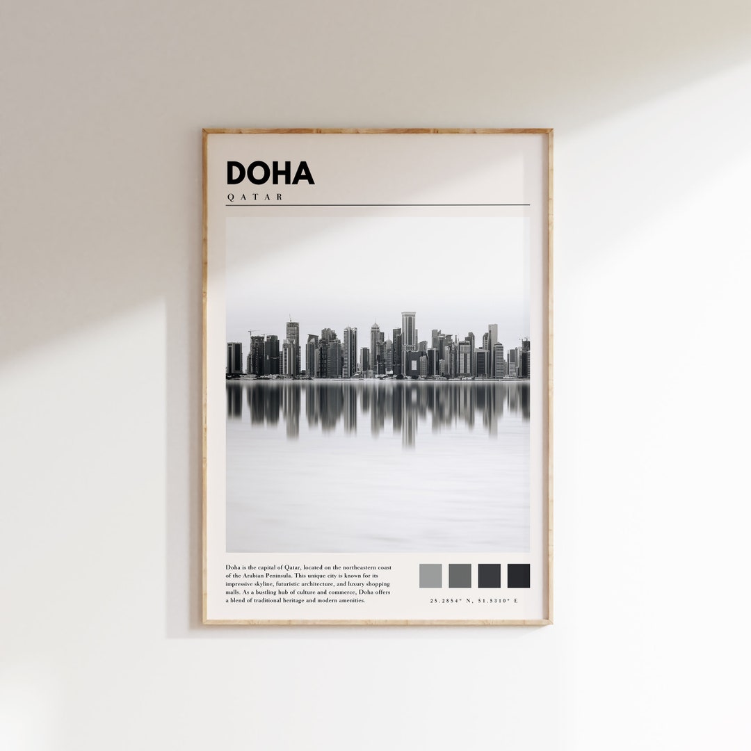 Doha Qatar Print Doha Photo Wall Art Doha Photography Poster P 220 Etsy