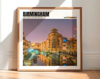 Birmingham Poster | Birmingham UK Wall Art | Birmingham England Wall Print | Birmingham Photo | Birmingham Artwork | P #331