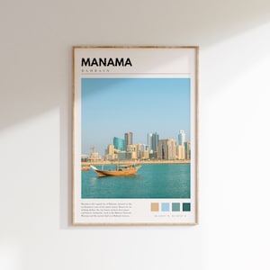 Manama Print | Manama Bahrain Poster | Manama Wall Art | Manama Photography | P #